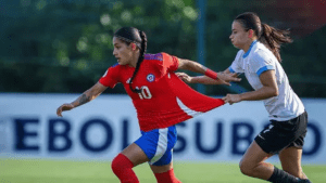 Roja femenina versus Uruguay