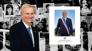 Fundación Memoria Histórica acusa a José Antonio Kast de vulnerar ley de símbolos patrios y recurre a la Contraloría General de la República para frenar su foto oficial